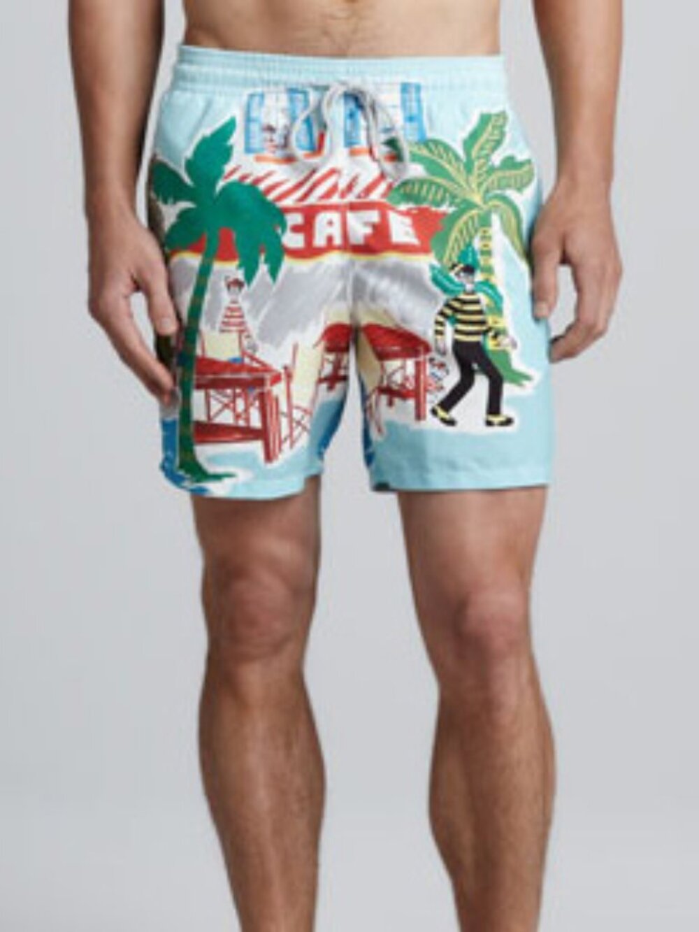 Vilebrequin Where's Waldo Multicolor Swim Trunks Shorts XXL